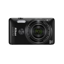 Kompakt Kamera Coolpix S6900 - Schwarz + Nikon Nikkor 12x Wide Optical Zoom ED VR f/3.3 - 6.3