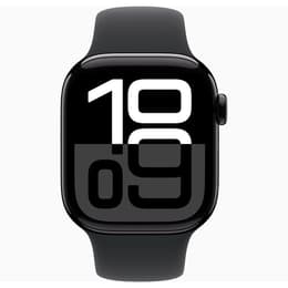 Apple Watch Series 10 (2024) GPS + Cellular 46 mm - Aluminium Diamantschwarz - Sport loop Schwarz