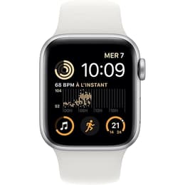 Apple Watch Series SE 1 (2020) GPS 40 mm - Aluminium Silber - Sportarmband Weiß