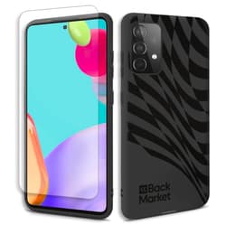 Back Market Hülle Galaxy A52/A52s und schutzfolie - Recycelter Kunststoff - Schwarz
