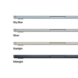 MacBook Air 13" (2025) - Apple M4 mit 10‑Core CPU und 10-core GPU - 16GB RAM - SSD 256GB - Standard-Display - AZERTY - Französisch
