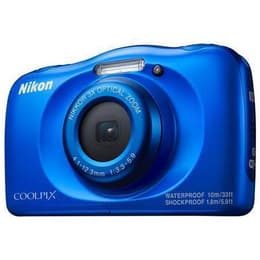 Kompakt Kamera Coolpix W100 - Blau + Nikon Nikkor Wide Optical Zoom 30-90 mm f/3.3-5.9 f/3.3-5.9