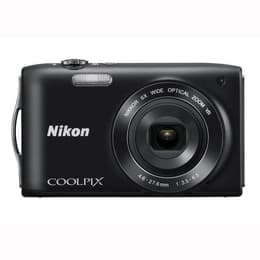 Kompakt Kamera Coolpix S3300 - Schwarz + Nikon Nikkor Wide Optical Zoom VR 26-156 mm f/3.5-6.5 f/3.5-6.5