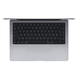 MacBook Pro 14" (2021) - Apple M1 Pro mit 10‑Core CPU und 16-core GPU - 16GB RAM - SSD 1000GB - AZERTY - Französisch