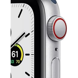 Apple Watch Series SE 2 (2022) GPS 44 mm - Aluminium Silber - Sportarmband Blau
