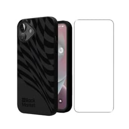 Back Market Hülle iPhone 16 und schutzfolie - 100% biologisch abbaubar - Schwarze Welle