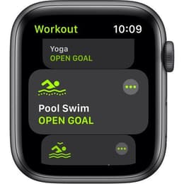 Apple Watch Series SE 1 (2020) GPS 44 mm - Aluminium Space Grau - Sportarmband Schwarz