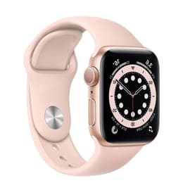 Apple Watch Series 6 (2020) GPS 44 mm - Aluminium Gold - Sportarmband Rosé
