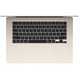 MacBook Air 15" (2024) - Apple M3 mit 8‑Core CPU und 10-core GPU - 8GB RAM - SSD 256GB - Standard-Display - QWERTY - Italienisch