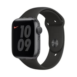 Apple Watch Series 6 (2020) GPS 44 mm - Aluminium Space Grau - Nike Sportarmband Schwarz