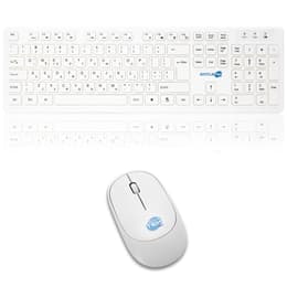 Simpletek Tastatur QWERTY Wireless Greek Mouse and Keyboard