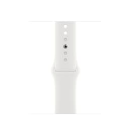 Apple Watch Series 8 (2022) GPS 41 mm - Aluminium Silber - Sportarmband Weiß