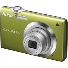 Kompakt Kamera Coolpix S3000 - Grün + Nikon Nikkor 4X Wide Optical Zoom f/3.2-5.9