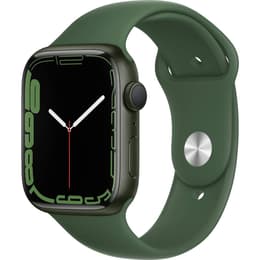 Apple Watch (Series 7) 2021 GPS 45 mm - Aluminium Grün - Sportarmband Grün