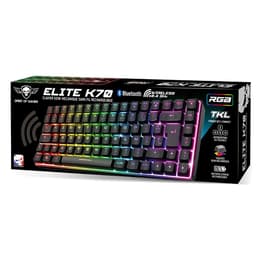 Spirit Of Fire Tastatur AZERTY Französisch Wireless mit Hintergrundbeleuchtung Elite-K50