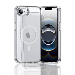 Hülle iPhone 16e und 2 schutzfolien - TPU - Transparent