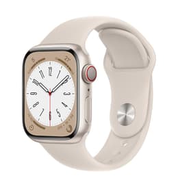 Apple Watch (Series 8) 2022 GPS 45 mm - Aluminium Polarstern - Sportarmband Polarstern