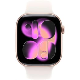 Apple Watch Series 11 (2025) GPS + Cellular 46 mm - Aluminium Roségold - Sportarmband Rosé