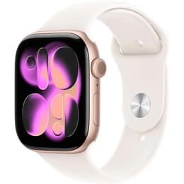 Apple Watch Series 11 (2025) GPS + Cellular 46 mm - Aluminium Roségold - Sportarmband Rosé