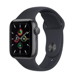 Apple Watch (Series SE) 2020 GPS 44 mm - Aluminium Space Grau - Sportarmband Mitternachtsblau