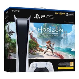 PlayStation 5 Digital Edition 825GB - Weiß + Horizon Forbidden West