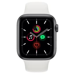 Apple Watch Series 4 (2018) GPS 44 mm - Aluminium Space Grau - Sportarmband Weiß