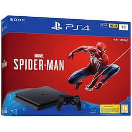 PlayStation 4 Slim 1000GB - Schwarz + Marvel's Spider-Man
