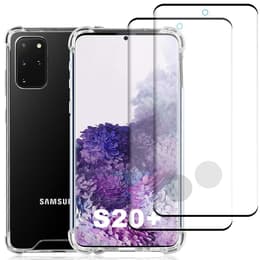 Hülle Galaxy S20+/Galaxy S20+ 5G und 2 schutzfolien - Recycelter Kunststoff - Transparent