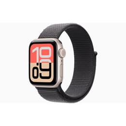 Apple Watch Series 7 (2021) GPS + Cellular 41 mm - Titan Silber - Nike Sportarmband Schwarz