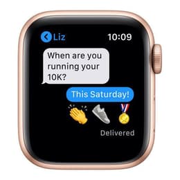 Apple Watch Series 6 (2020) GPS + Cellular 40 mm - Aluminium Gold - Sportarmband Rosé