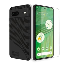 Back Market Hülle Pixel 7 und schutzfolie - Recycelter Kunststoff - Schwarz