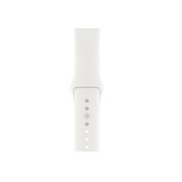 Apple Watch Series 9 (2023) GPS + Cellular 45 mm - Aluminium Silber - Sportarmband Weiß