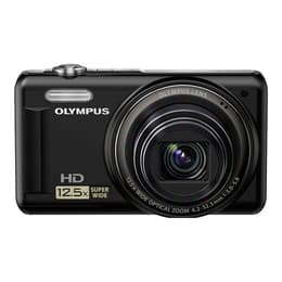 Kompakt Kamera VR-320 - Schwarz + Olympus Wide Optical Zoom 24-300mm f/3-5.9 f/3-5.9