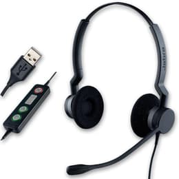 Jabra BIZ 2300 USB Duo Kopfhörer Noise cancelling verdrahtet mit Mikrofon - Schwarz