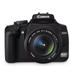 Spiegelreflexkamera Canon EOS 450D - Schwarz + Objektiv Canon EF-S 18-55mm 1:3.5-5.6 IS