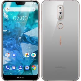 Nokia 7.1 64GB - Silber - Ohne Vertrag