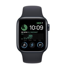 Apple Watch Series SE 2 (2022) GPS 40 mm - Aluminium Mitternacht - Sportarmband Schwarz