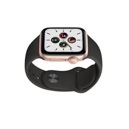 Apple Watch Series SE 1 (2020) GPS 44 mm - Aluminium Gold - Sportarmband Schwarz
