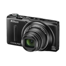 Kompakt Kamera Coolpix S9500 - Schwarz + Nikon Nikkor Wide Optical Zoom ED VR 25-550 mm f/3.4-6.3 f/3.4-6.3