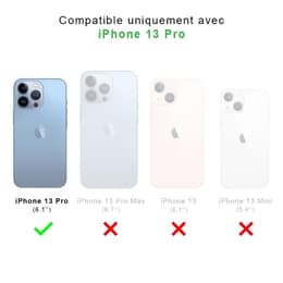 Back Market Hülle iPhone 13 Pro und schutzfolie - 60 % Recycelter Kunststoff - Transparent