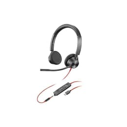 Plantronics Poly Blackwire 3325 Kopfhörer mit Mikrofon - Schwarz/Rot
