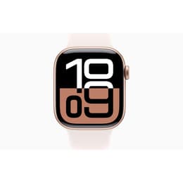 Apple Watch Series 10 (2024) GPS + Cellular 42 mm - Aluminium Roségold - Sportarmband Rosé
