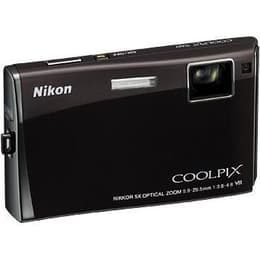 Kompakt Kamera CoolPix S60 - Schwarz + Nikon Nikkor Optical Zoom 33-165 mm f/3.8-4.8 f/3.8-4.8