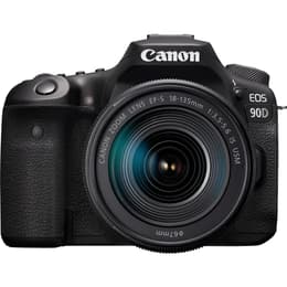 Reflex - Canon EOS 90D Schwarz Objektiv Canon EF-S 18-135mm IS USM