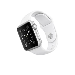 Apple Watch (Series 1) 2016 GPS 38 mm - Aluminium Silber - Sportarmband Weiß