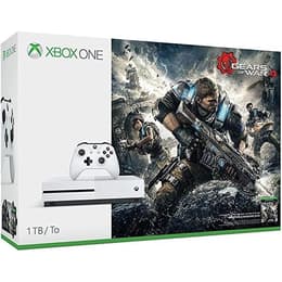 Xbox One S 1000GB - Weiß + Gears of War 4