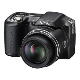 Kompakt Bridge Kamera Coolpix L100 - Schwarz + Nikon Nikkor 15x Optical Zoom VR 5.0-75.0mm f/3.5-5.4 f/3.5-5.4