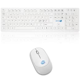 Simpletek Tastatur QWERTY Nordisch Wireless M&K NORDICA SWE NO DK FI Kit Mouse and Keyboard