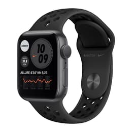 Apple Watch (Series 6) 2020 GPS + Cellular 44 mm - Aluminium Space Grau - Sportarmband Schwarz