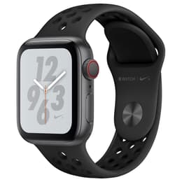 Apple Watch Series 4 (2018) GPS + Cellular 40 mm - Aluminium Space Grau - Nike Sportarmband Schwarz